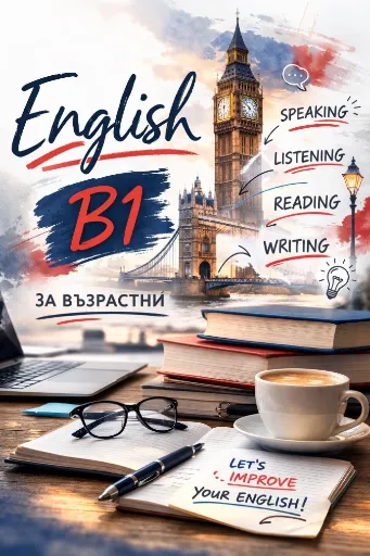 АZ English with vouchers: А1, A2, B1 - hybrid form, 18:30 - 20.40 - Tuesday & Thursday, 18:00 - 20:50 - Friday